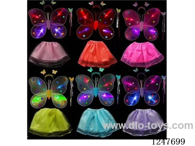 Single layer light up wings + skirt