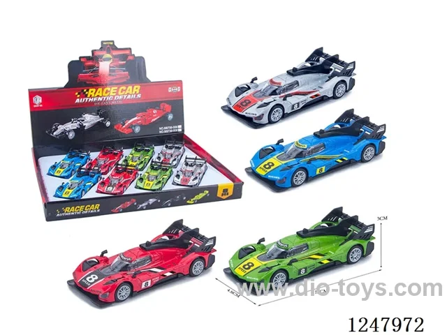 free wheel alloy car 8PCS