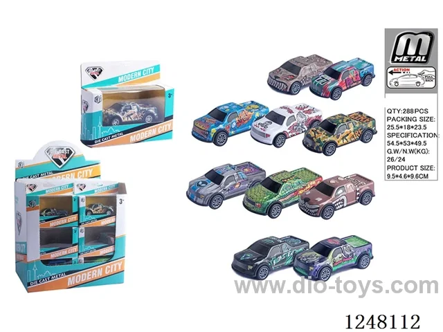 pull back tin car 24PCS 10 mixed
