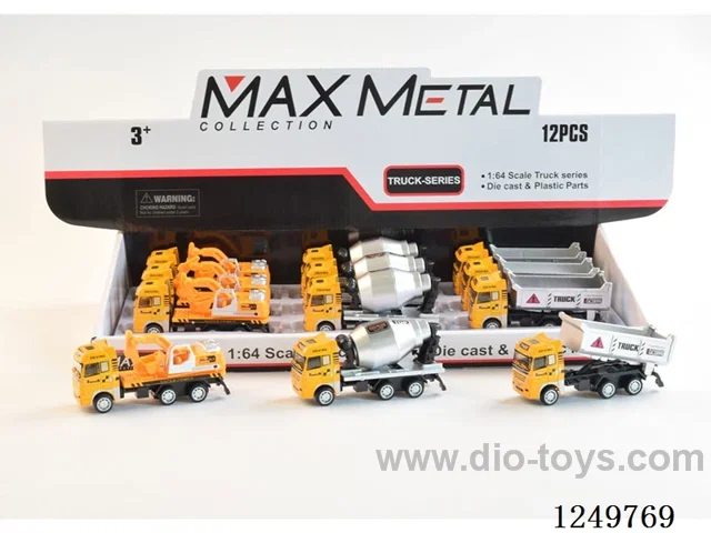 free wheel alloy car 3 mixed - optional model 12PCS