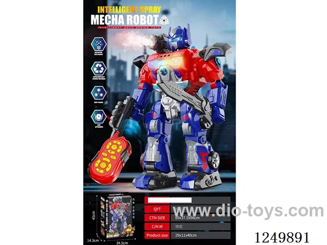 rc robot with spray included battery