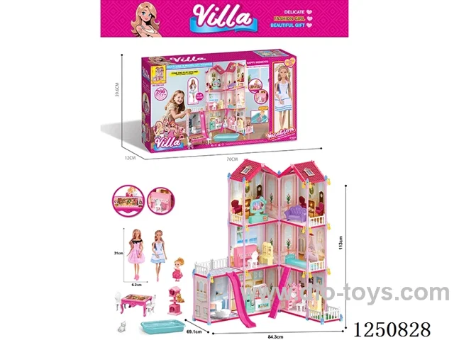 11 inch Barbie DIY Puzzle Villa Set 266PCS