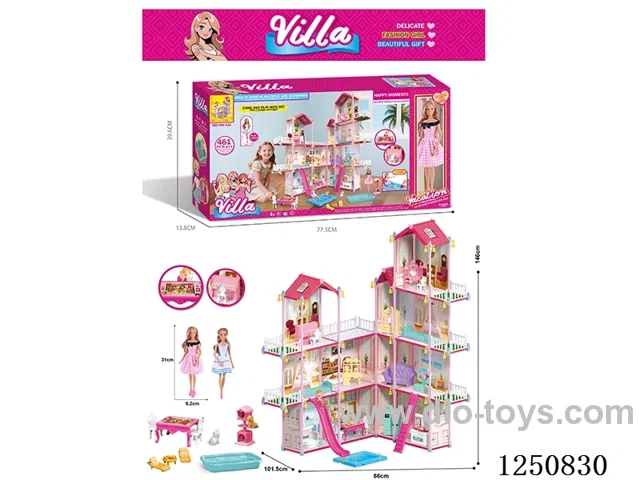 11 inch Barbie DIY Puzzle Villa Set 461PCS