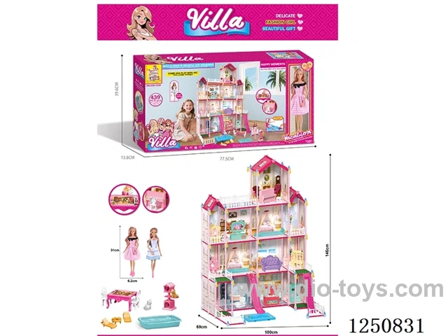 11 inch Barbie DIY Puzzle Villa Set 439PCS