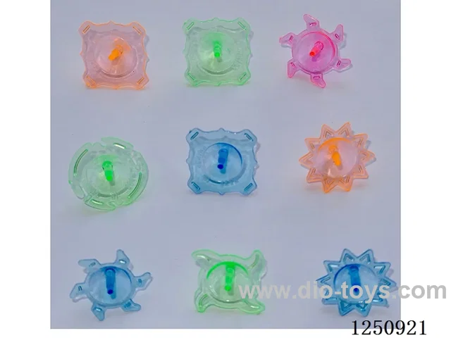 Transparent mini spinning top