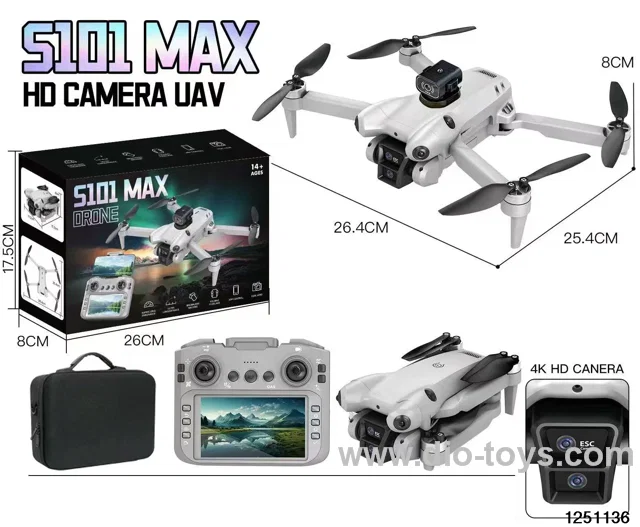 4.3 Size Display Screen Brushless Motor Flow Positioning Dual Camera Remote Control Flying Vehicle