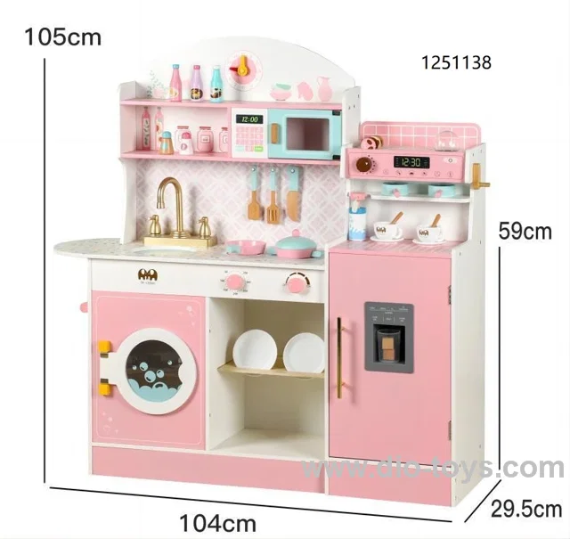 Wooden kitchen toy in color box