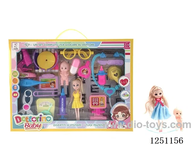 27-inch Vision Chart Medical set(including IC stethoscope) - 5 inch doll