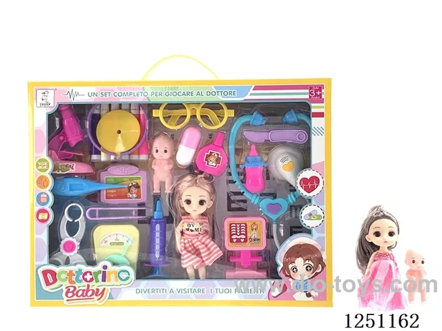 27-inch Vision Chart Medical set - 6.5 inch doll