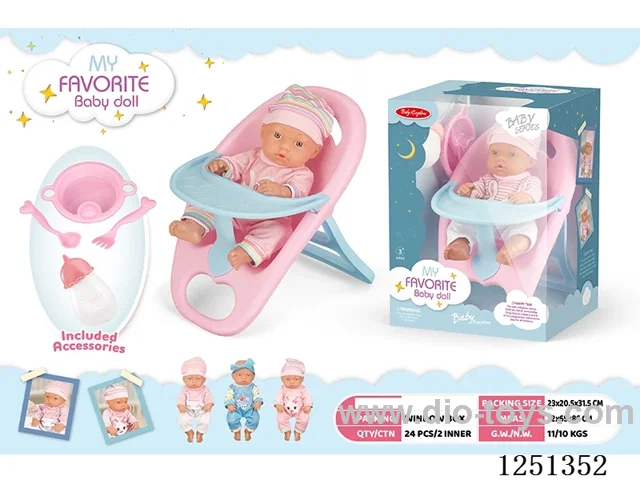 12 inch doll set with IC included battery 3*AG13