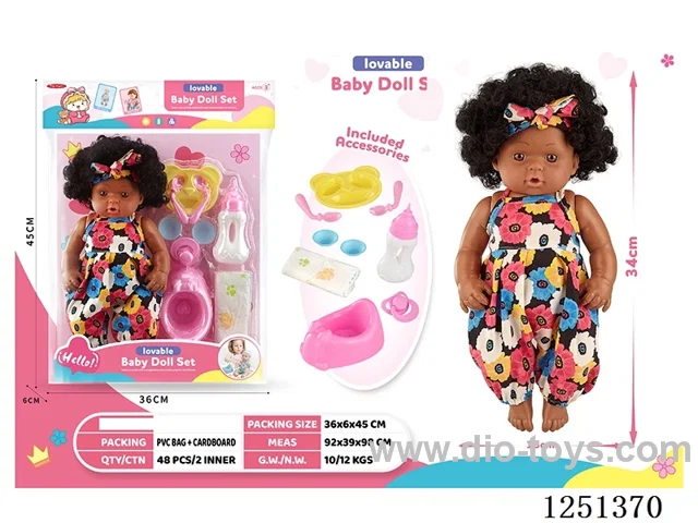 14 inch doll set with IC included battery 3*AG13