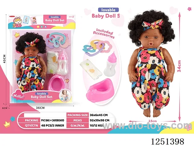 14 inch doll set with IC included battery 3*AG13