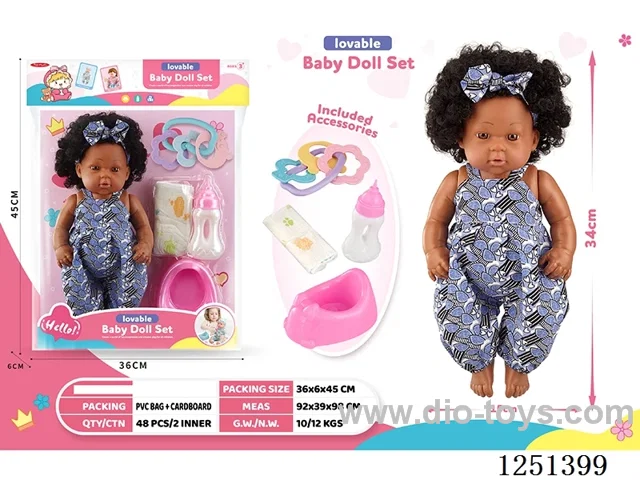 14 inch doll set with IC included battery 3*AG13