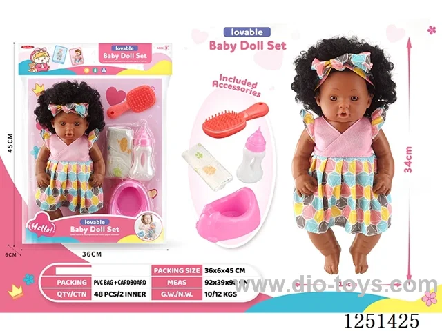 14 inch doll set with IC included battery 3*AG13