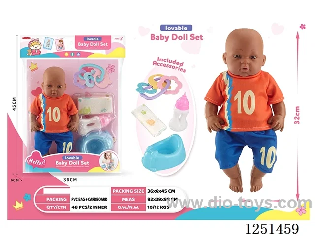 14 inch doll set with IC included battery 3*AG13