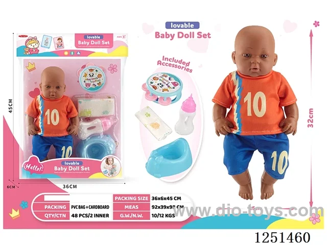 14 inch doll set with IC included battery 3*AG13