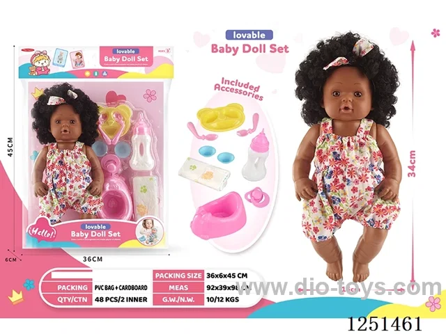 14 inch doll set with IC included battery 3*AG13