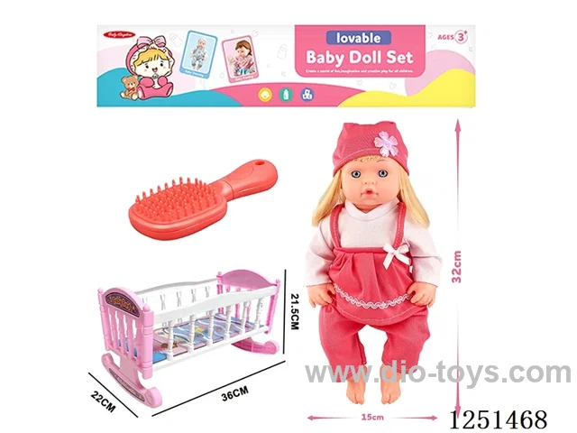 14 inch doll set with IC included battery 3*AG13