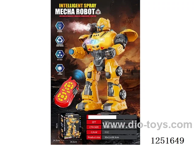 rc robot with spray included battery