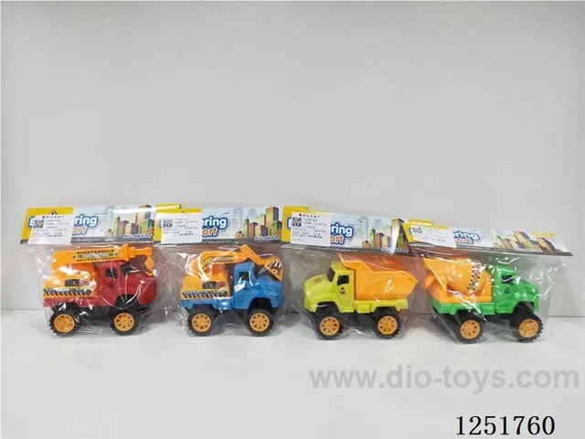 Pull back engineering car (4 colours and 4 models mixed)