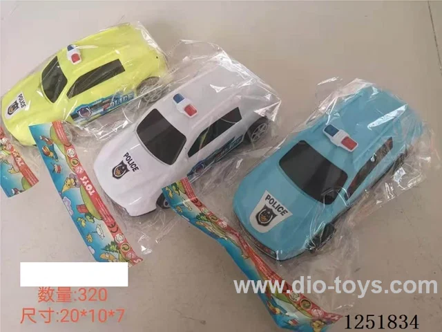 police car free wheel car 4 colors
