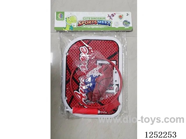 Basketball Board (Red Plastic Board with Iron Rings)