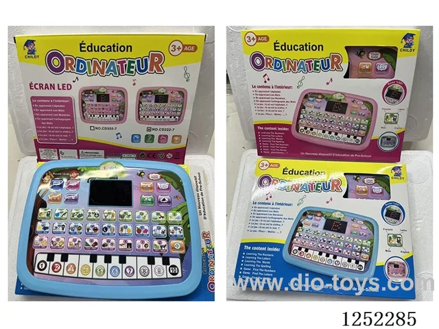 French-English Bilingual LED Tablet Learning Machine Not Included Battery