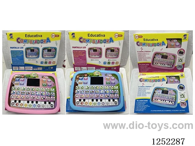 Spanish-English Bilingual LED Tablet Learning Machine Not Included Battery