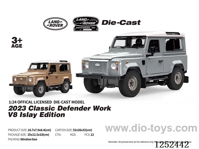 1:24 free wheel alloy car