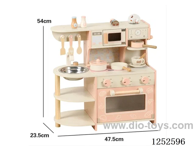 Wooden toy - Pink Coffee Maker Cooktop