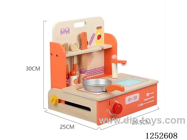 Wooden toy - Orange Small Stove