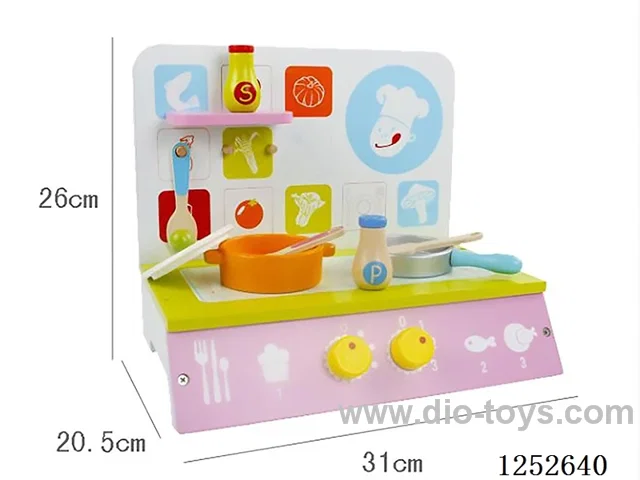Wooden toy - Green Small Cooktop