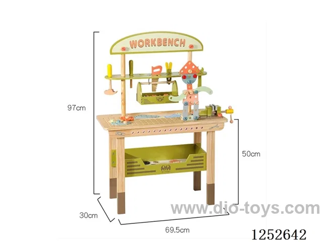 Wooden toy - Green Large Tool Counter