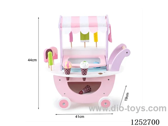 Wooden toy - Shopping Cart