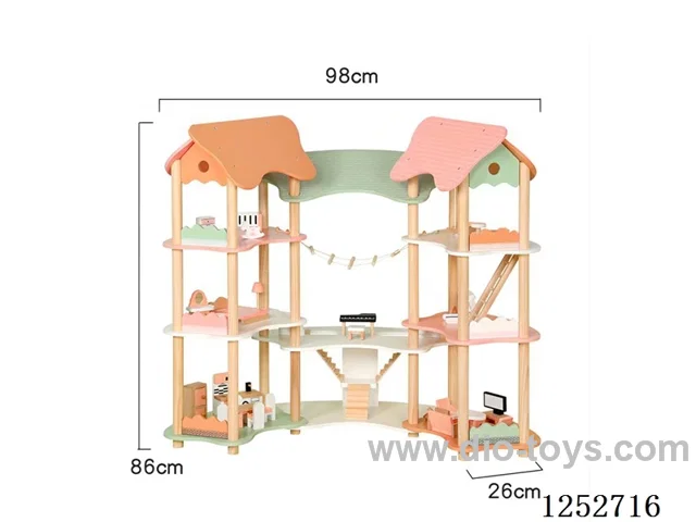 Wooden toy - Wooden Frame Pastry Set