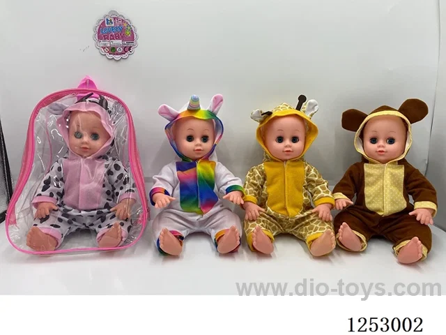 14 inch doll with 4 sound in PVC bag