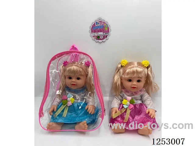 13 inch doll with 4 sound in PVC bag