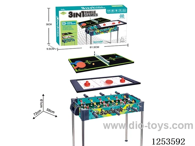 3-in-1 Round-Leg Table Tennis Table