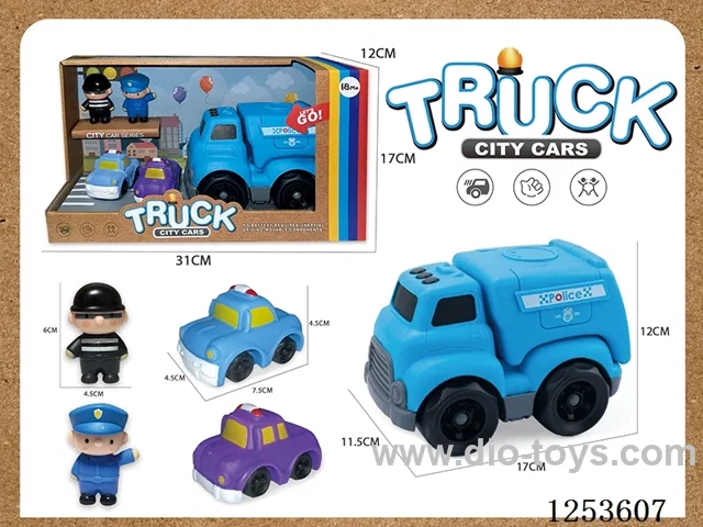 Police Vinyl Vehicle Set