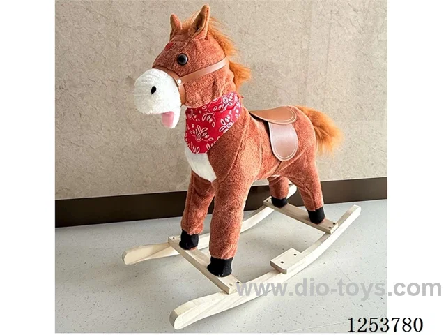 Wooden Plush Rocking Horses