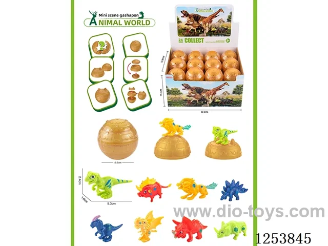 Cartoon Dinosaur Mini Scene Twister 24PCS