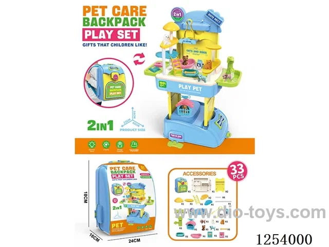 2-in-1 Storage Backpack: Pet Table