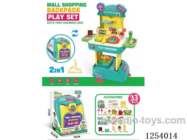 2-in-1 Storage Backpack Supermarket Table