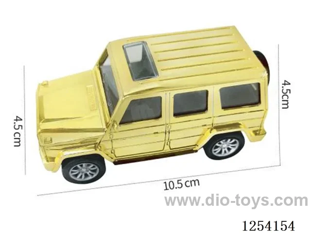 Plastic pull back car