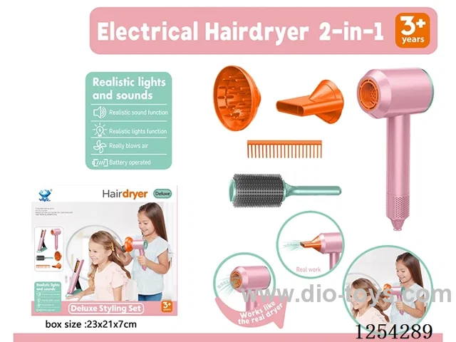Electric Hair Dryer Grooming Set (breeze sound) included battery
