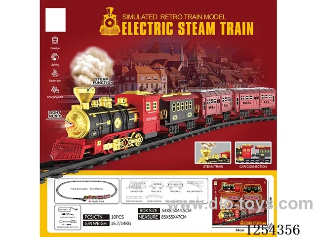 Classic Steam Charging Railway Train W L/M/spray/ included battery