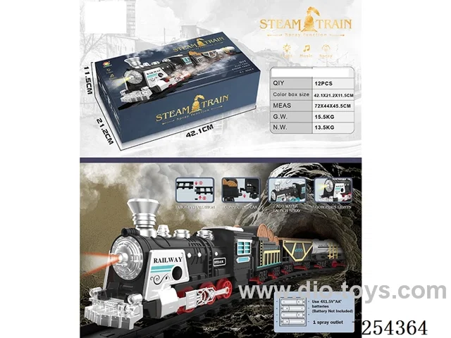 Classic Steam Electric Railway Train W L/M/spray/ not included battery