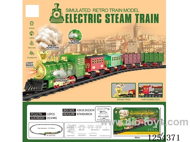 Classic Steam Charging Railway Train W L/M/spray/ included battery