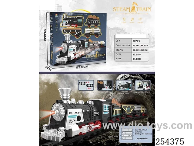 Classic Steam Electric Railway Train W L/M/spray/ not included battery