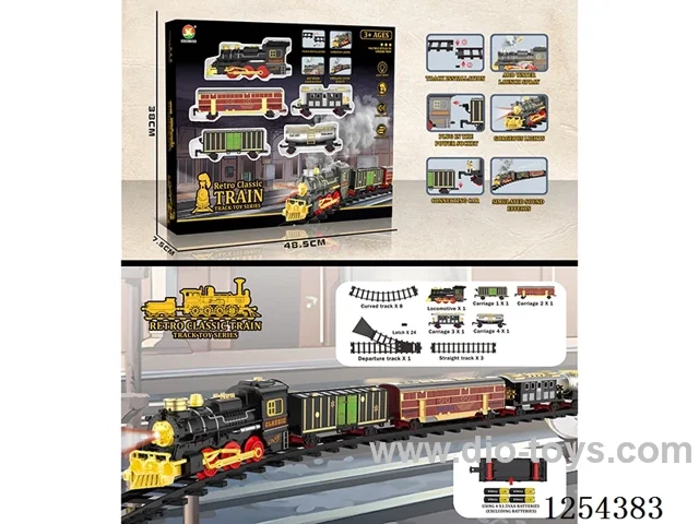 Classic Steam Electric Railway Train W L/M not included battery